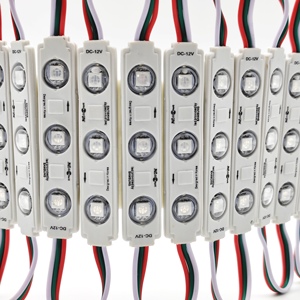 DC 12V 24V tam renkli LED modülleri 75*15mm adresli RGBic Ws2811 SMD5050 3LED IP65 su geçirmez ışık tanımlama kelime - Product Image 4