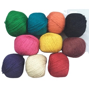 1.5mm 2 Ply 100mボールカラージュートひもひも用DIYパッキングジュートロープツイストファイバーロープ - Product Image 4