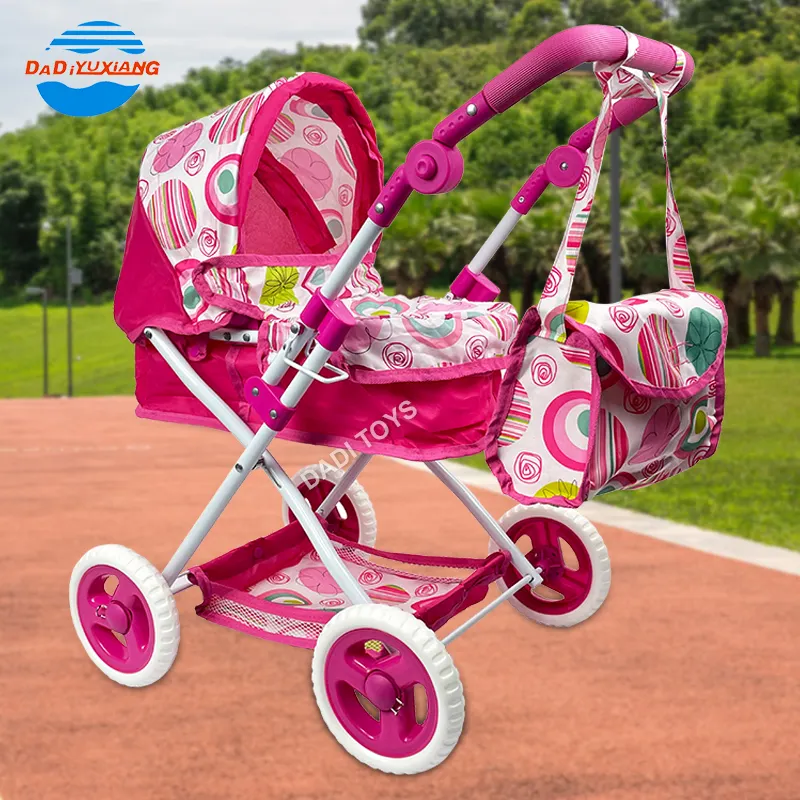 DADI Factory-cochecito de juguete de hierro para niños, carrito de juguete para bebés