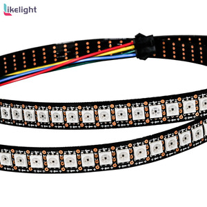 Высокая плотность, индивидуально SMD5050 RGB, Светодиодная лента apa102/SK9822, 144led/m с часами и кабелями для передачи данных - Product Image 1