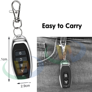 Duplicatore di clonazione 433 mhz Key Fob Gate Clone apprendimento fisso Rolling Code Controller telecomando per garage