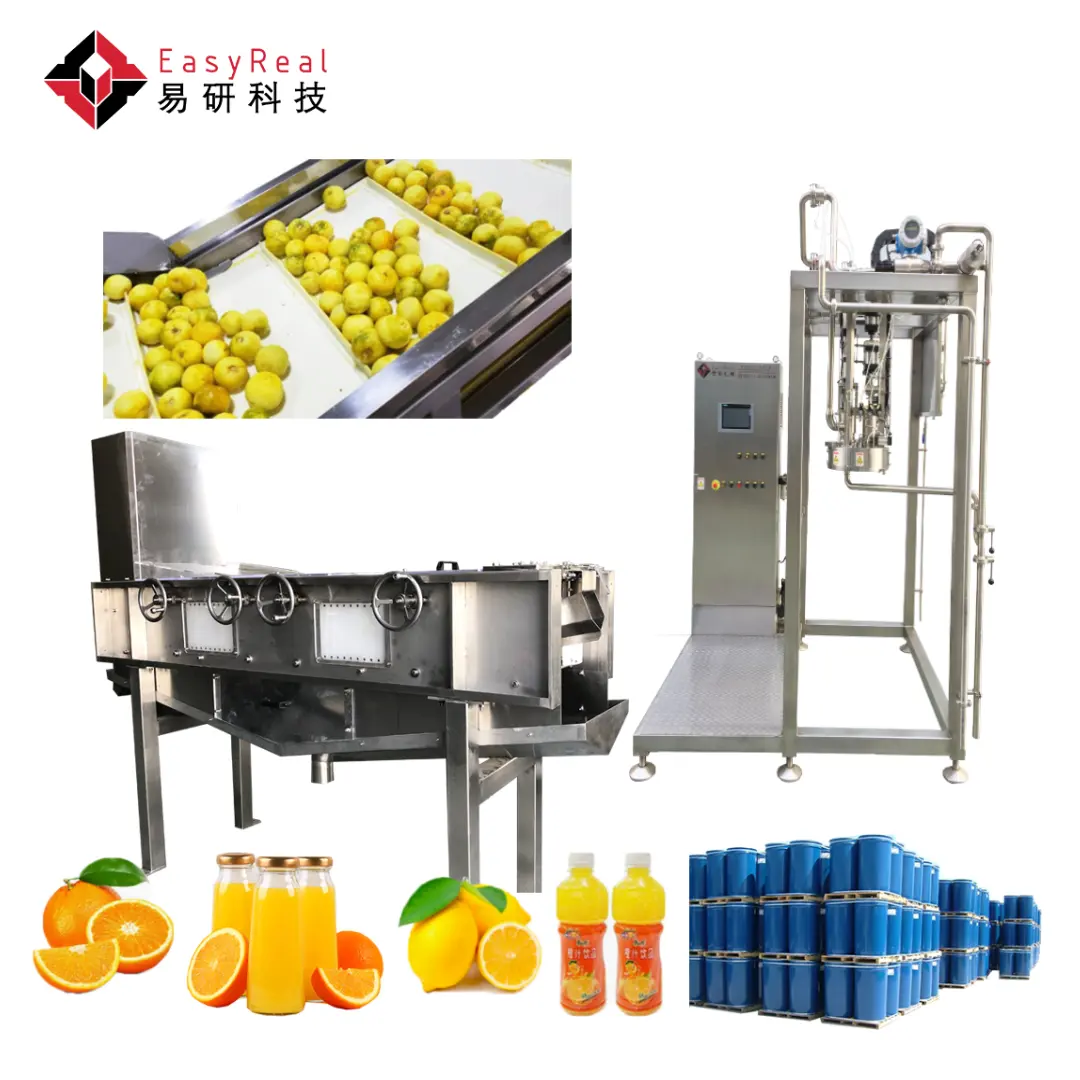 Máquina Popular de mandarina cítrica, línea de planta de procesamiento de concentrado de limón y naranja con el último precio