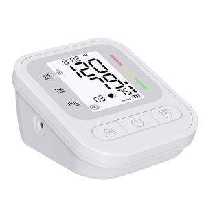 Mesin pengukur tekanan darah listrik pintar, alat medis rumah tangga Monitor Tekanan darah listrik pintar tampilan LCD besar Lengan Tipe BP Meter - Product Image 3