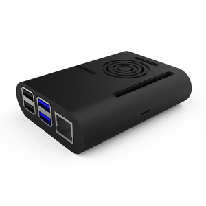 Disipador de calor y ventilador de refrigeración, carcasa protectora negra para Raspberry Pi 4, modelo 4B, 3 unidades