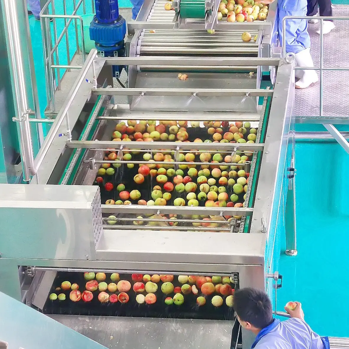 Tập Trung Nước Ép Trái Cây Dây Chuyền Sản Xuất/Apple Juice Making Machine