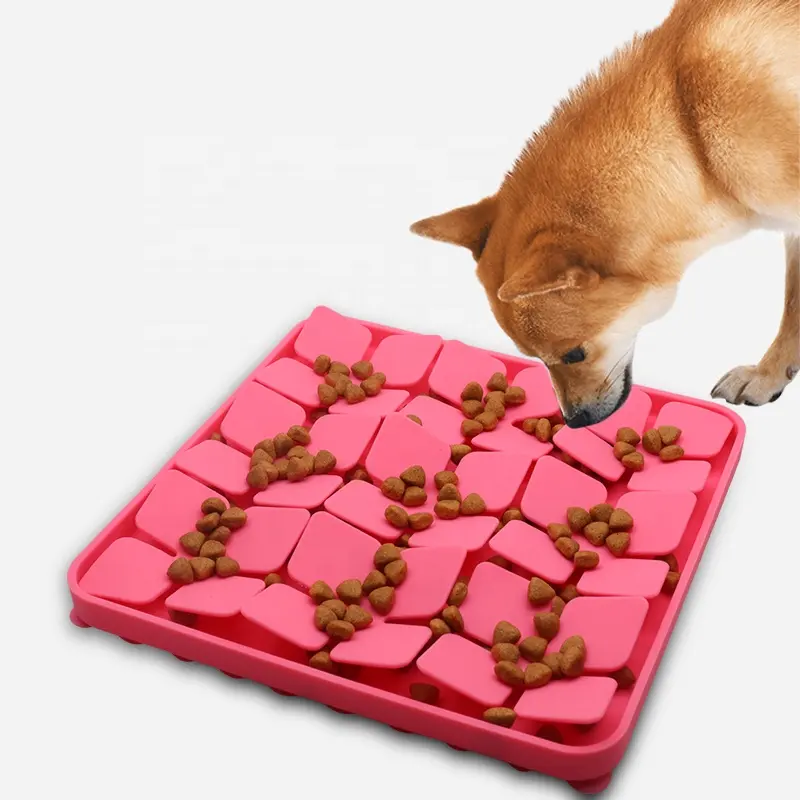 Brinquedo de estímulo de animais de estimação, quebra-cabeças interativo para cães, brinquedo de alimentação lenta