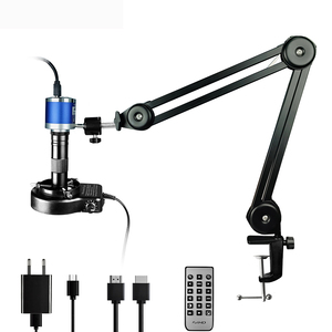 Microscopio Monocular 4K 48MP Cámara Digital 150X Lente con luz LED Soporte abatible para reparación de placa base de computadora de teléfono móvil - Product Image 1