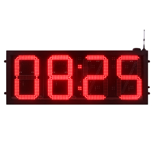 Gabinete cambiador de precio de aceite de gasolinera de 8 pulgadas, marcador LED electrónico de 7 segmentos, pantalla LED de temperatura de tiempo - Product Image 4