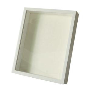 Black White Walnut MDF <strong>7x7</strong>&quot; 8&quot; Inch Decoration Art Picture Photo <strong>Frame</strong> Deep 3D Shadow Box <strong>Frame</strong> With Plexiglass - Product Image 3