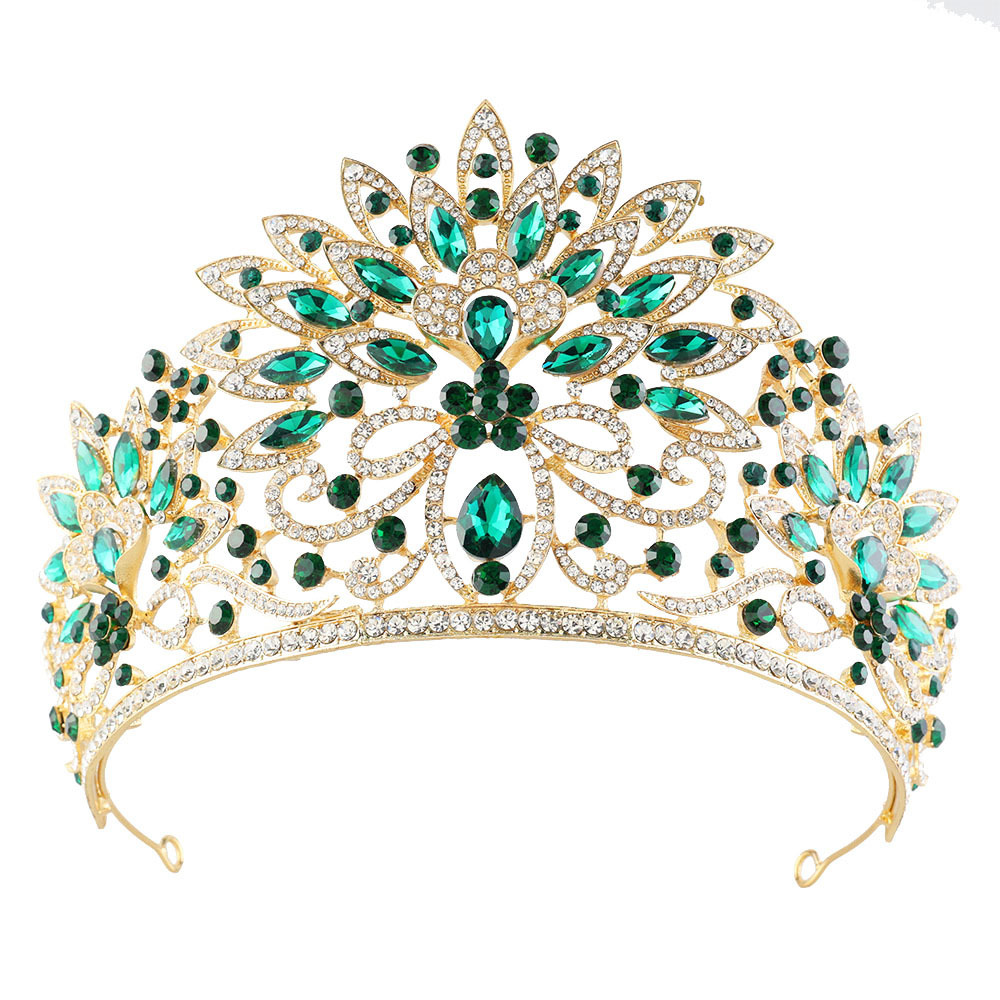 Kc gold white diamond-dark green