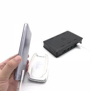 10個のアクリルディスプレイスタンドと充電器ケーブルを備えた10ポートの携帯電話タブレットリモートアラームセキュリティホスト - Product Image 5