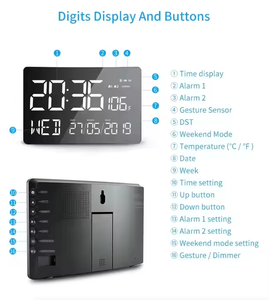 Große LED-Bildschirm Digital anzeige Uhr Neue Haushalts küche Verwenden Sie elektrischen Timer Alarm Kunden spezifisches ABS-Material OEM unterstützt - Product Image 3
