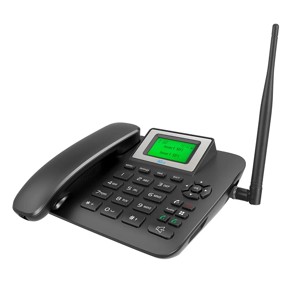 Hot Sale 4G Fixed Wireless phone Cordless Telephone Table Phone Support BT 4.2Le HD Voice With 2 Sim Card For Online learning