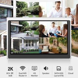 10.1 Inch LCD <strong>Monitoring</strong> Screen 4*4MP Solar WiFi Transmission CCTV <strong>Camera</strong> Night Vision Security <strong>System</strong> Cloud 4G Sim Card NVR - Product Image 3