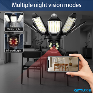 V380PRO telecamera di rete Wireless PTZ per interni E27 Socket CMOS sensore Wifi lampadina memoria scheda di memoria per il monitoraggio domestico - Product Image 3