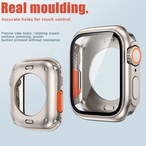 เปลี่ยนเป็นอัลตร้า49มม. ฝาครอบสำหรับ Apple Watch 8 7 45มม. เคสกระจกแบบเต็ม360 iWatch Series 4 5 6 SE 44มม. - Product Image 2
