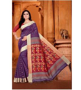 Silk <strong>Sari</strong> From India with Unstitched Blouse Surat Wholesale Market Garment - Product Image 1