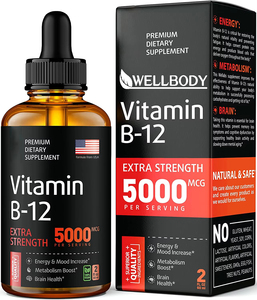 Wellbody 60Ml Orale Vloeistof Druppels Fabriek Levering Private Label D3 K2 B12 Niet Van Toepassing Voor Zwangere Vrouwen - Product Image 1