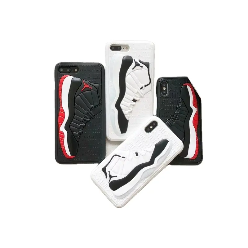 Fashion 3D super Air Dunk Jordan Sports Basketball Sneaker Soft Phone Cases For iphone 11 12 13 Pro MAX 7 8 Plus XS XR 14 max