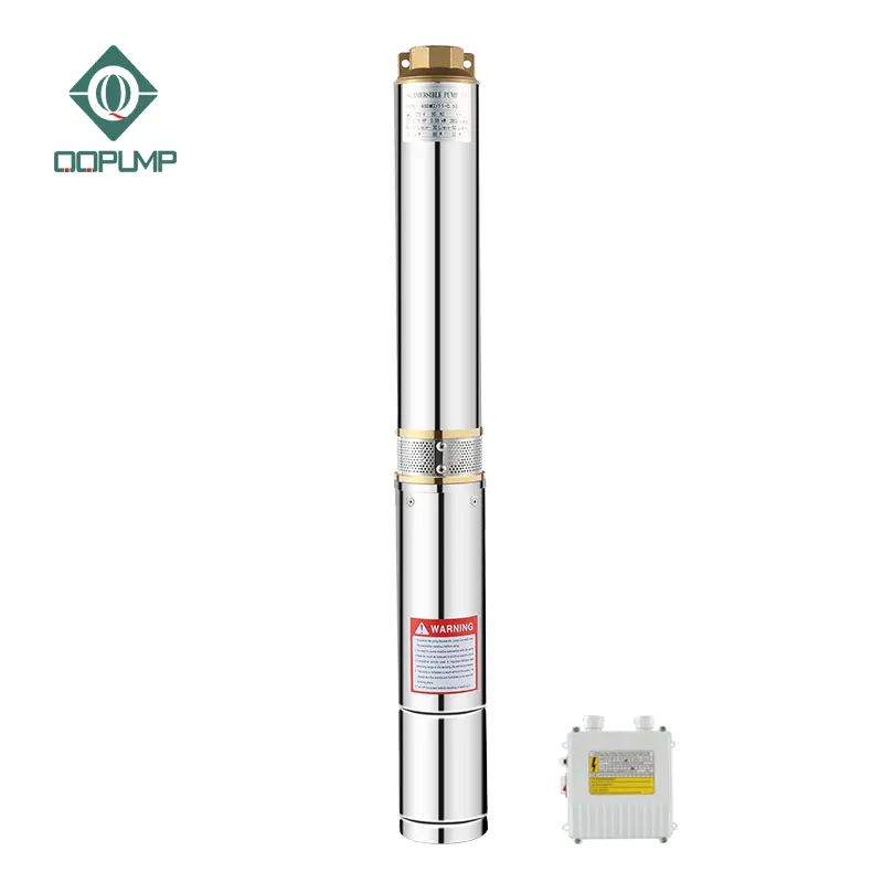 QQPUMP-Bomba de agua eléctrica sumergible monofásica/trifásica, 4SDM3/19, 1,25 pulgadas