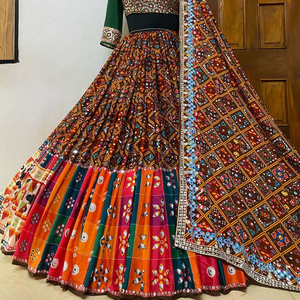 High Quality <strong>2025</strong> Exclusive Designer Collection Premium Luxury Designer Ethnic Clothing Faux Georgette Embroidered <strong>Lehenga</strong> - Product Image 1