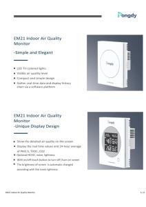 Unidad combinada de gases múltiples LoRaWAN para pared/en pared, sensor IAQ para PM2.5, PM10, SO2, O3, NO2, CO, CE, WELL, LEED, certificado RESET - Product Image 6