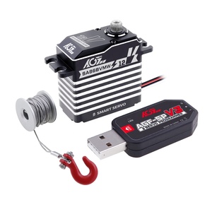 AGFRC Servo intelligente senza spazzole SA86BVMW 66kg servomotore 360 gradi 0.105sec 3S digitale programmabile impermeabile per auto RC - Product Image 2
