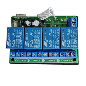 12-24V 4-Kanal-Universal-Fernbedienungskit Rf 433 MHz Sender und Empfänger Enthält 2 Fernbedienung für Tore - Product Image 4