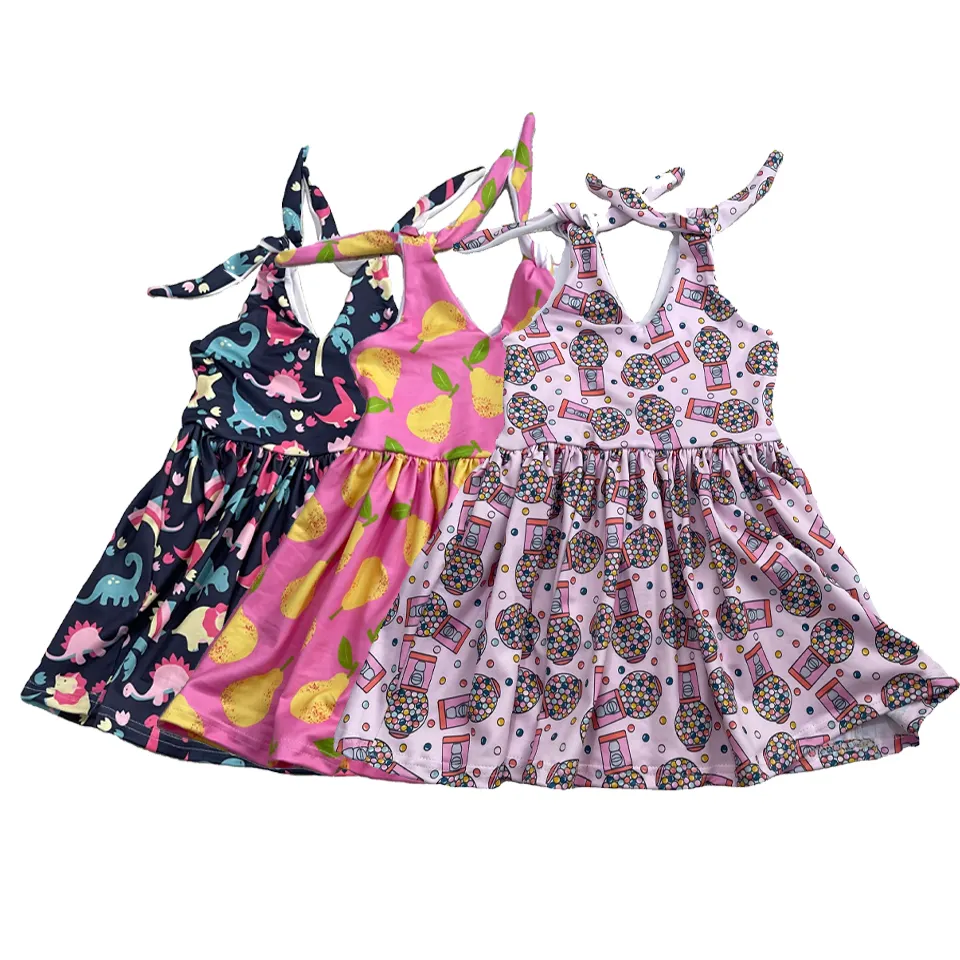 Qingli 4 de julho estrela design meninas vestido de festa meninas 10 anos crianças vestidos de aniversário para meninas lindo vestido de bebê deslizante