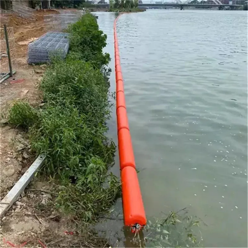 Durevole PE galleggianti barriera galleggiante per la spiaggia area di nuoto di avvertimento/spazzatura che tiene la linea di barriera/marcatore tubo di boa galleggiante