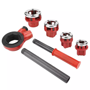 ET-<strong>63</strong> Portable Manual Ratchet Pipe Threading <strong>Tool</strong> <strong>Kit</strong> 1/2-2 Inches with 6 Size Dies Made in China - Product Image 1