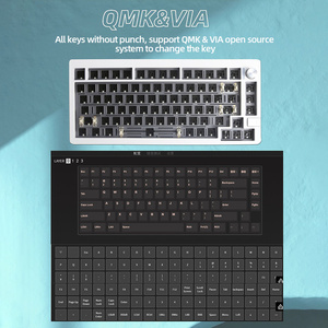 LMK81 Custom Mechanical Keyboard Kit 81 Tasten RGB-beleuchtete Gaming-Tastatur mit Knopf 2.4G Wireless Gaske Structure-Tastatur - Product Image 4