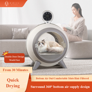 Büyük kapasiteli akıllı Pet malzemeleri Pet kurutma kutusu tam otomatik köpekler kediler küçük evcil hayvanlar için üfleme kurutma makinesi - Product Image 5