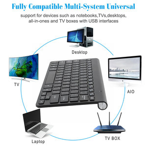 Kablosuz Mac dizüstü bilgisayar TV kutusu 2.4G Mini klavye fare IOS Android Win 7 10 - Product Image 2