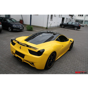 สำหรับ Ferrari F458ดัดแปลงหางคาร์บอนไฟเบอร์ GT ปีกลมคงที่และหางสองชั้นเพิ่มเติม - Product Image 2