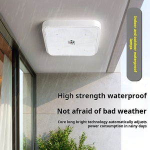 Modern Smart Sensor Seaside <strong>Promenades</strong> Efficient Solar Ceiling Light Square Video Demo Available - Product Image 2