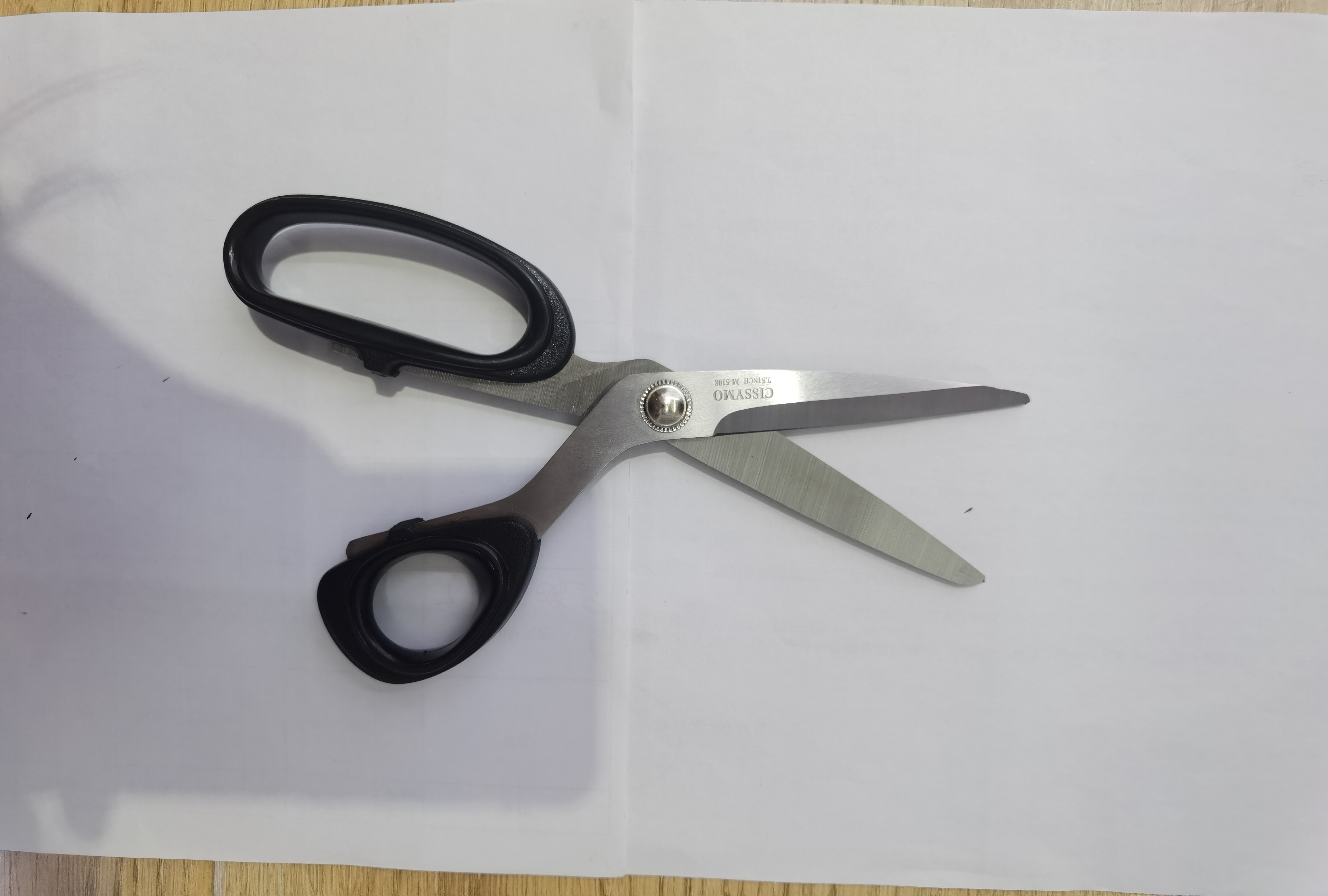 Cheap price DIY paper cutting scissor, custom logo stationery office cutting household students scissors