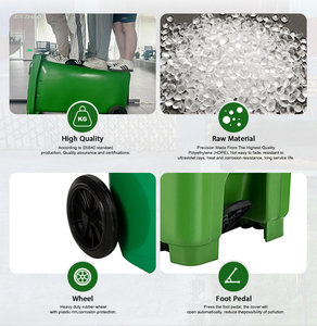 OEM HDPE 120L/240L/360L Mobile Dustbin <strong>Container</strong> Waste Bin Rectangular Plastic Outdoor <strong>Garbage</strong> Bins - Product Image 4