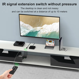 Xput 2022 4 Port <strong>HDMI</strong> 4x1 Switch UHD HDR 48Gbps 2.1 8K 60Hz 4K 120Hz 3D 4 in 1 Out <strong>HDMI</strong> 4x1 Switcher <strong>Adapter</strong> With Remote Control - Product Image 5