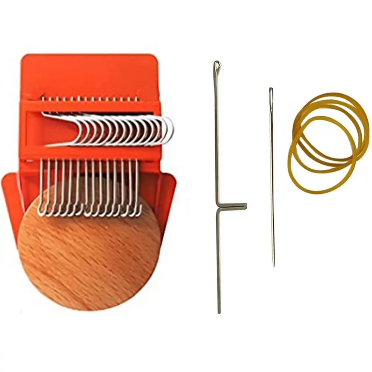 Nova Atualização Tipo Speedweve Weave Ferramenta 10 Ganchos Conveniente Pequeno Tecelagem Loom Kit DIY Tecelagem Artes