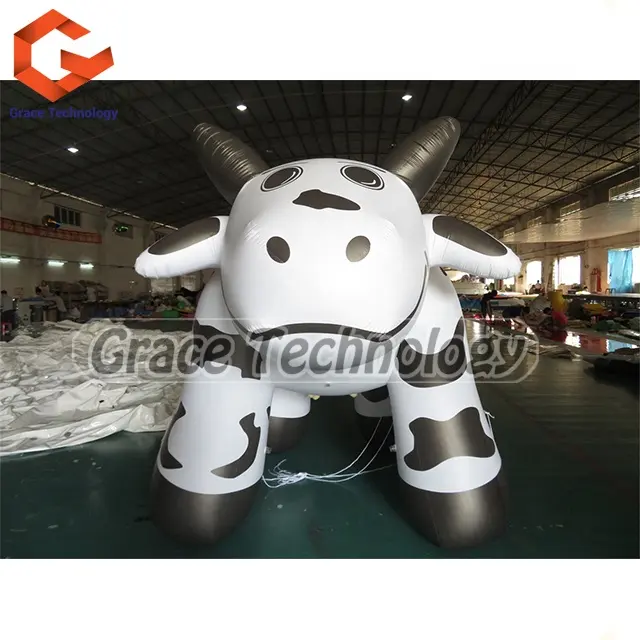 Ballon géant gonflable Animal vache, modèle de vache à lait gonflable dessin animé pour la publicité