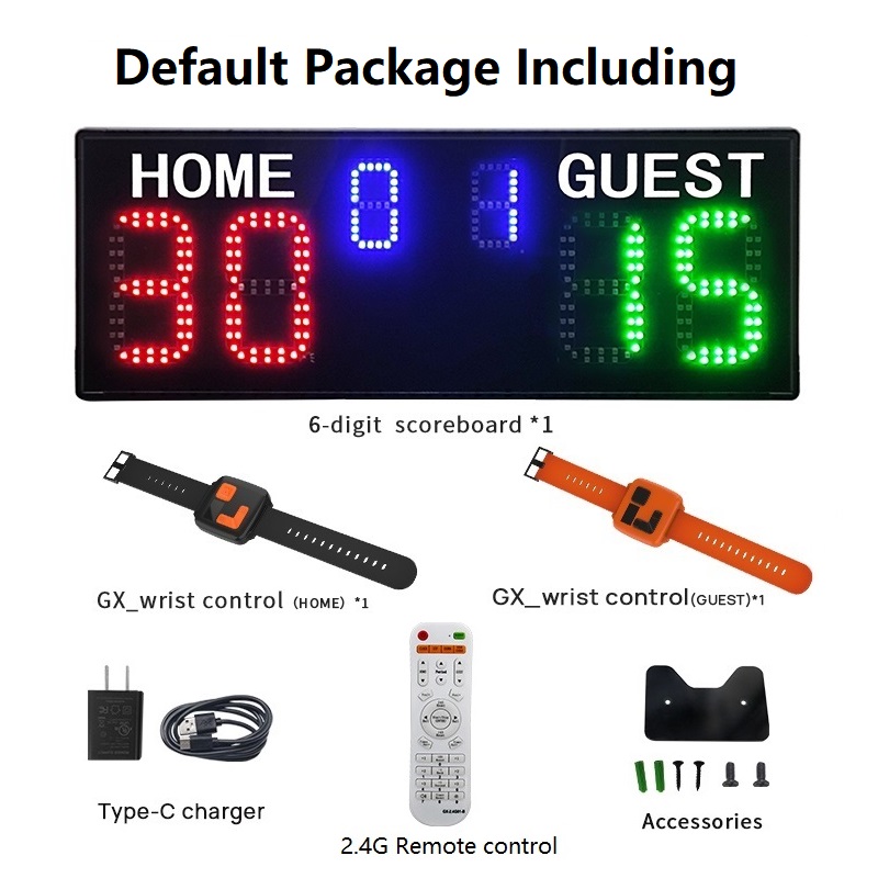 Chiffre rouge/vert/bleu