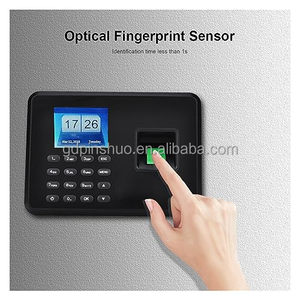 A2 Black Color Time Attendance Clock Terminal with 125K RFID Card <strong>Function</strong> &amp; Reset Feature English Version Report <strong>Excel</strong> - Product Image 2