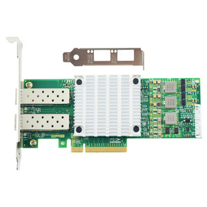 BroadcomBCM57810Sチップを備えた10GbデュアルSFPポートPCI-Ex8光ファイバーネットワークカードNIC - Product Image 1