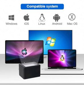 2D Embedded Desktop Scanner USB RS232-Schnittstelle Selbst erkennender Zahlungs-Barcode-Scanner - Product Image 3