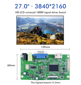 supper thin <strong>lcd</strong> panel 27inch 4K desktop monitor <strong>lcd</strong> panel <strong>display</strong> 3840*2160 resolution <strong>eDP</strong> <strong>interface</strong> <strong>with</strong> H-DMI VGA TO <strong>EDP</strong> board - Product Image 6