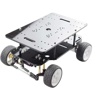 2 Stück DC 12V Motor Encoder 4WD RC Auto Ackerman Lenkung PID-Steuerung mit Servo Arduino DIY STEM Toy Kit ROS Chassis