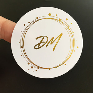 Çok ucuz özel PVC altın folyo <span class=keywords><strong>Sticker</strong></span> LogoSelf yapıştırıcı şeffaf yuvarlak etiket çıkartmaları baskı - Product Image 3