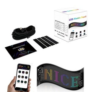 หน้าจอแสดงผล LED หน้าต่างอัตโนมัติแบบสากลควบคุมด้วยแอปได้แผงเมทริกซ์ LED ควบคุมการเลื่อนแบบตั้งโปรแกรมได้สภาพใหม่