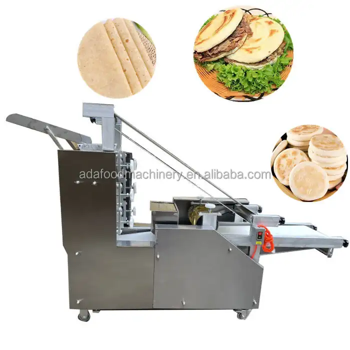 Máquina de preparação de massa para pizza/pão tortilla árabe/base de massa automática formadora